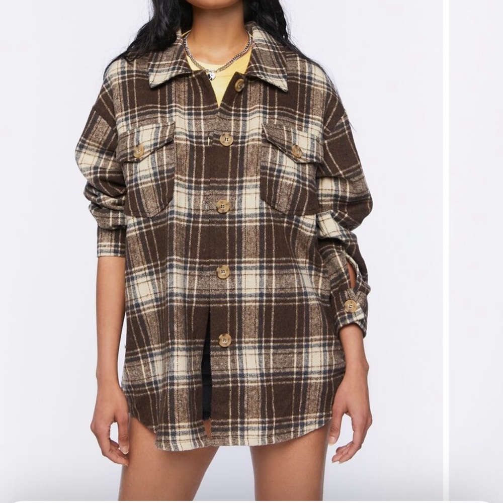 Brown shacket